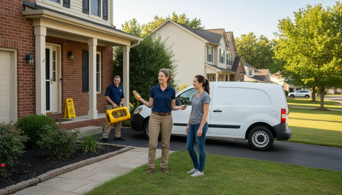 Residential water damage restoration in Sunbury, PA